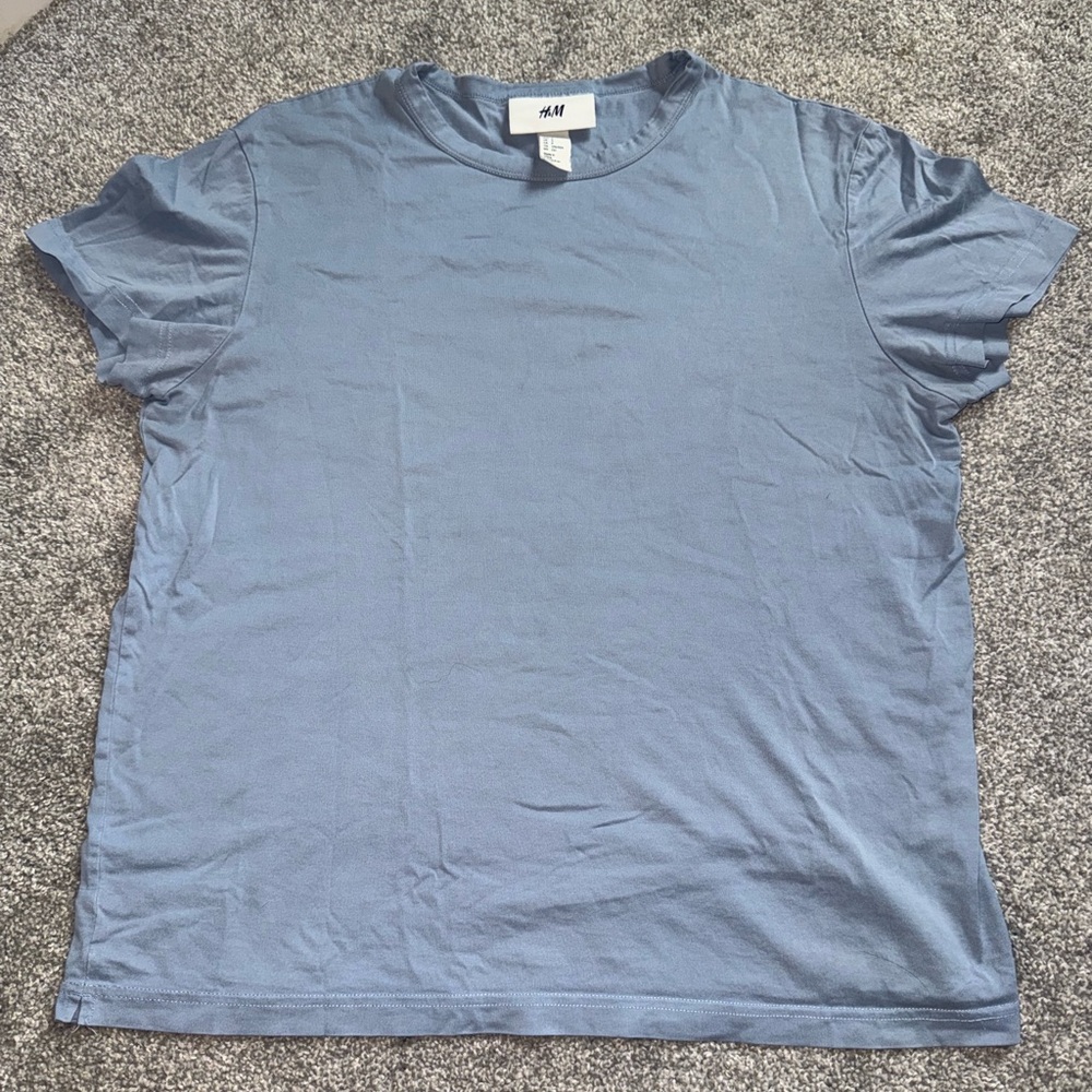 H&M Dusty Blue T-Shirt